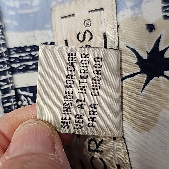 CROSSINGS, men's XL casual button-down shirt. Tropical print. EXCELLENT. - Picture 9 of 10